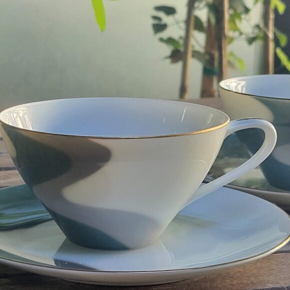 s/2 vintage rare Noritake teacups/saucers - Picture 2 of 9